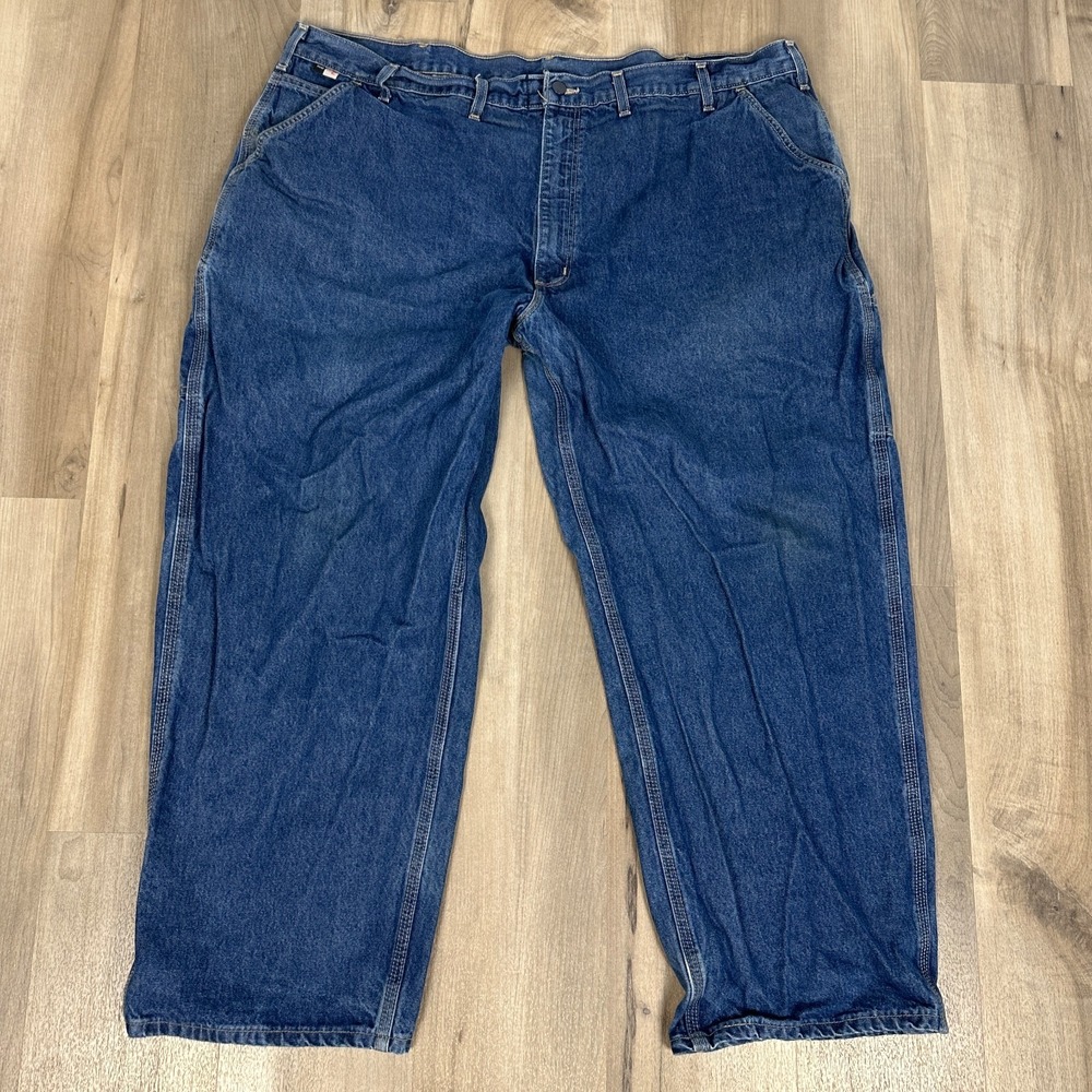 Carhartt FR Flame Resistant Carpenter Jeans Mens 48x30 Denim Original Fit READ